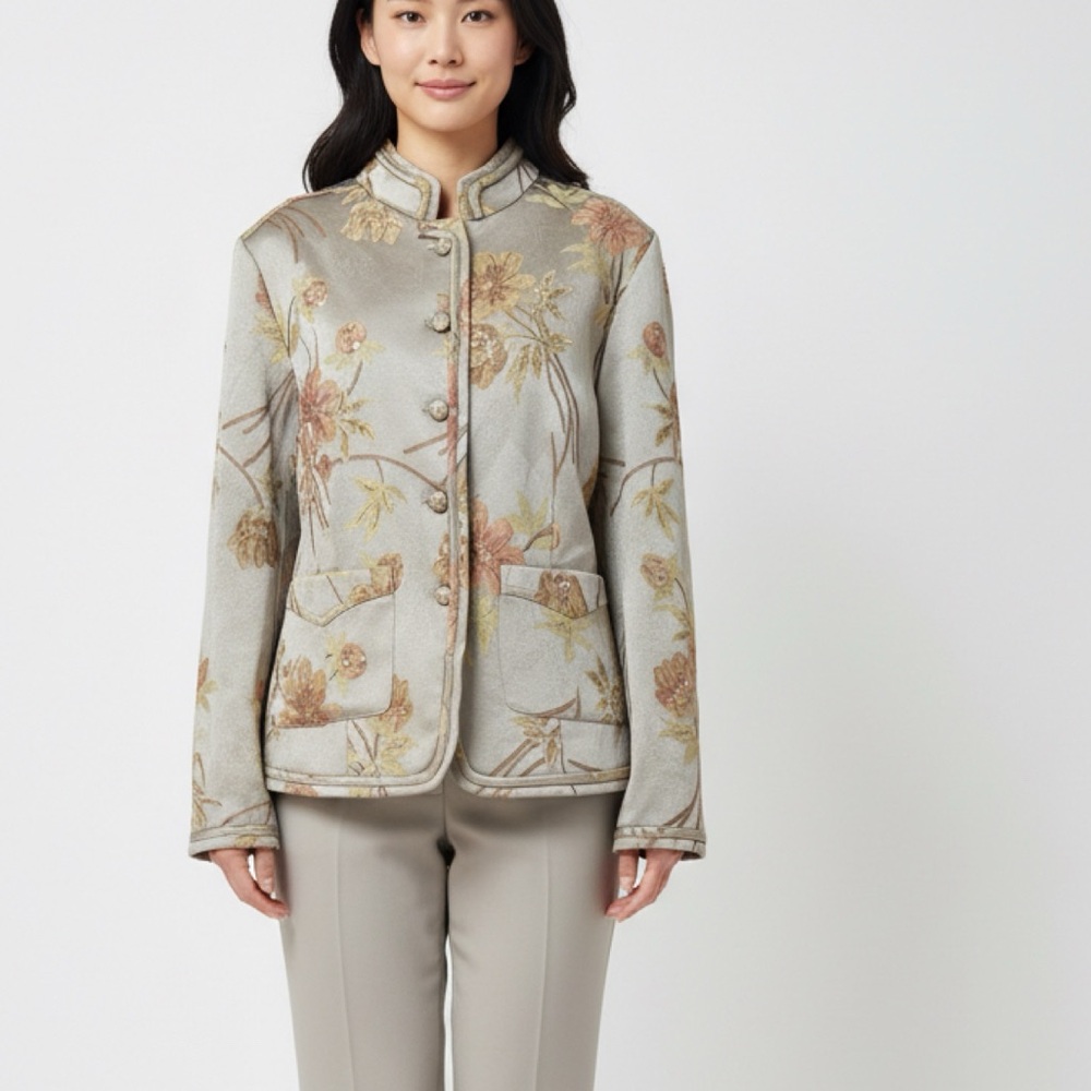 NWT lovely Floral Embroidered Women's blazer Jacket size 20W - Picture 2 of 6